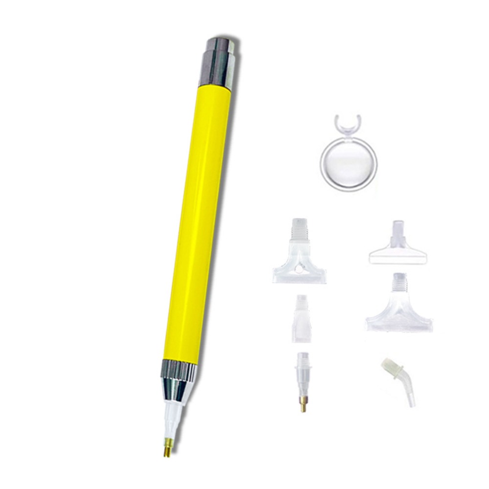 Stylo de Peinture Diamant Fait Main, Outils et Accessoires d'Art Diamant, Stylo de Forage Ergonomique, Prise en Main Confortable et Perçage Plus Rapide