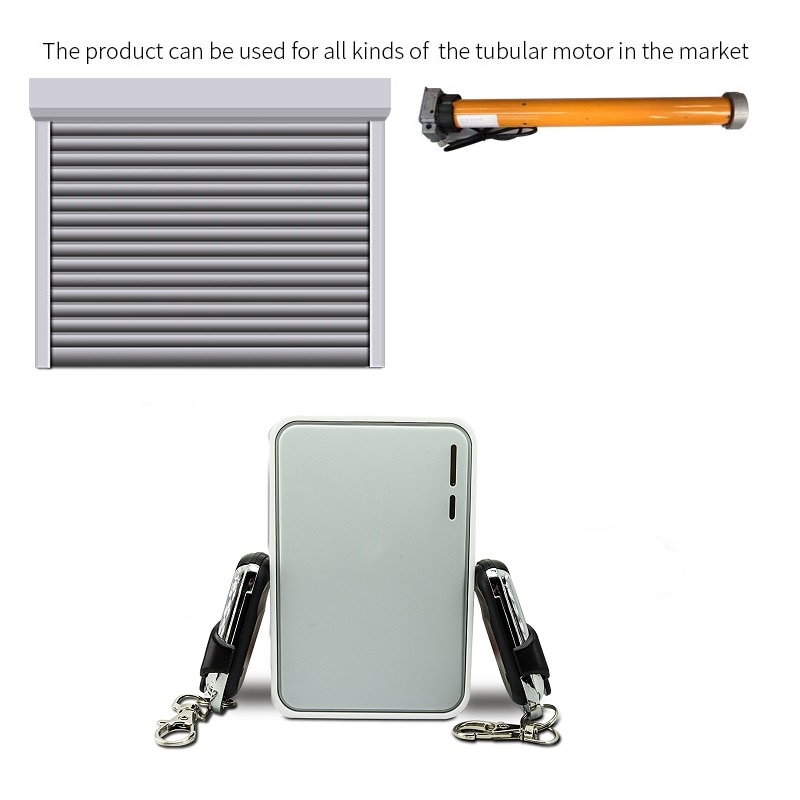 ANYSANE Rolling Shutter Tubular Motor Controller Wireless Garage Door Electric Door Remote Control Kit RF433mhz Receiver Emitter