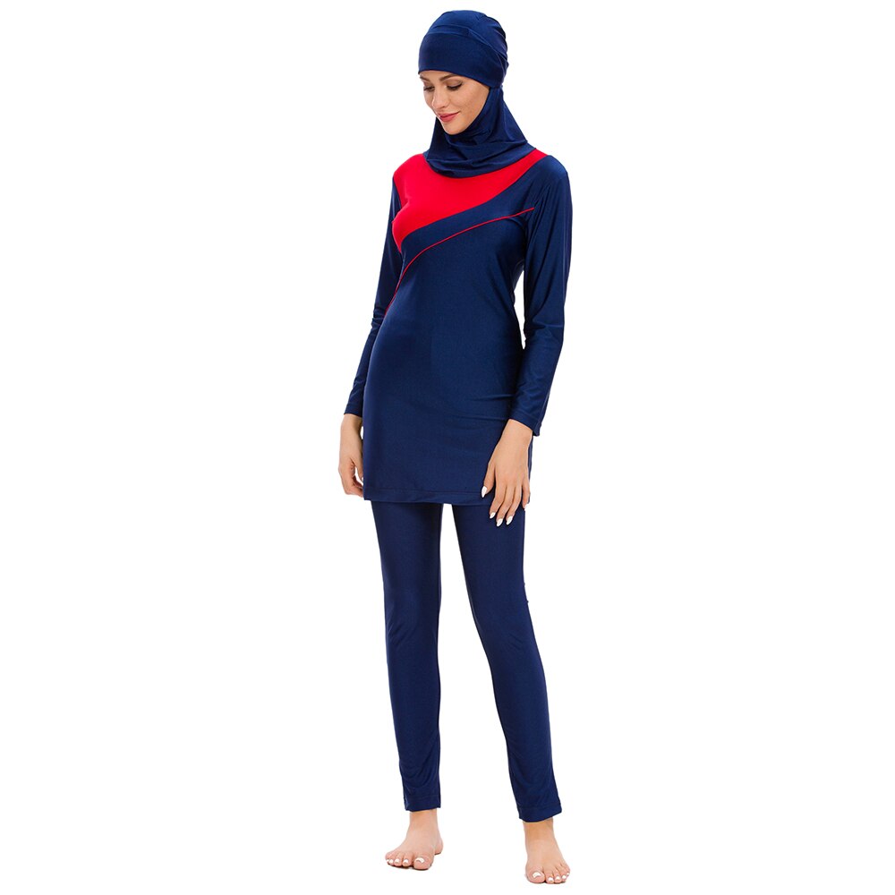 YONGSEN Modest Swimsuit Muslim Swimwear Women Full Cover Long Sleeve Swimsuit Islamic Hijab Islam Bathing Suit Burkinis XL