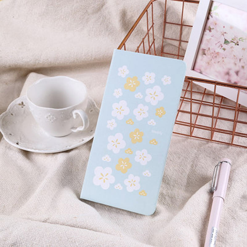 Kinbor Blue Pink Cherry blossoms Spring Week Planner Weeks Notebook Monthly Weekly Agenda Planner Organizer Journals