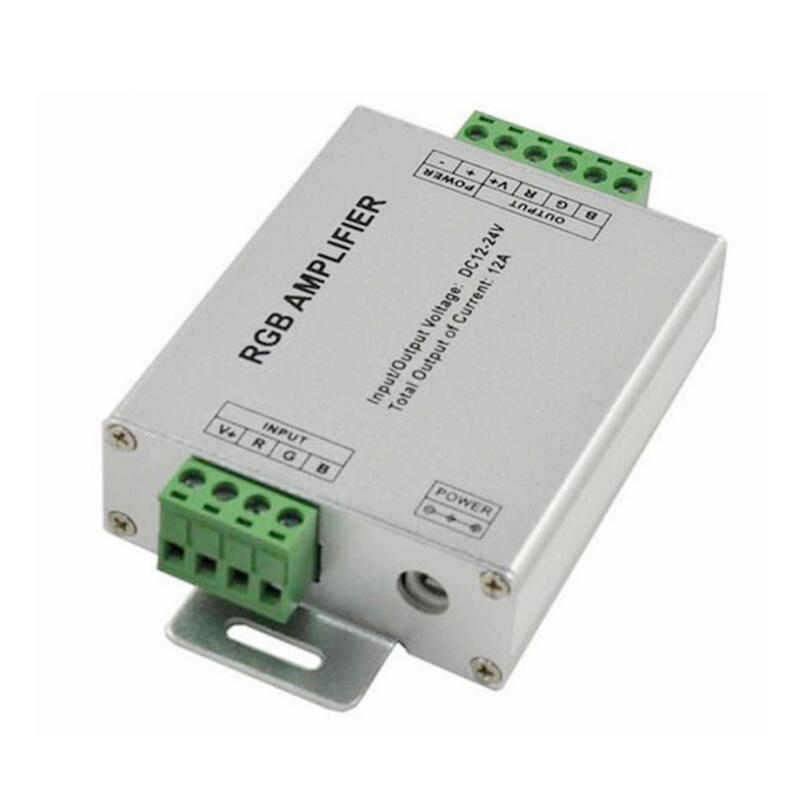 12A RGB Light Aluminum Amplifier Accepted PWM LED Lighting Suitable LED Strip Many Lines Application