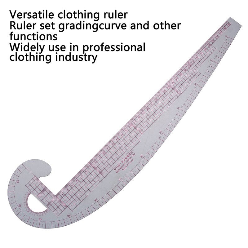 Plastic French Curve Metric Sewing Ruler Measure Tailor Ruler 360 Degree Bend Set Grading Curve Ruler Tools For Clothing Making