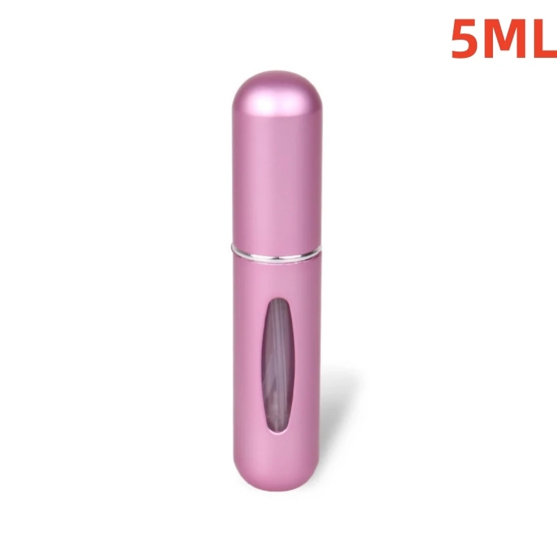 5/8ml wielokolorowe aluminiowe mini butelki perfum z pompką rozpylającą, przenośna pusta butelka z wymiennym atomizerem, niezbędna w podróży: Modry