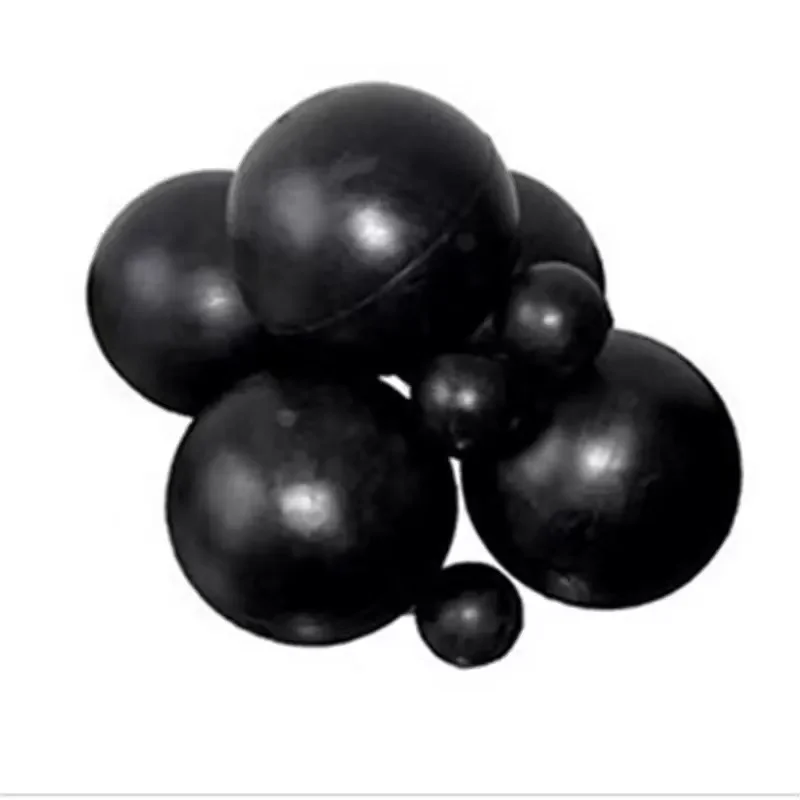 Diameter 15/16/17/18/20/21/22/25/28/30/32/35/38/40-150mm svart rund solid gummiboll tätande gummiboll industriella gör-det-själv-delar