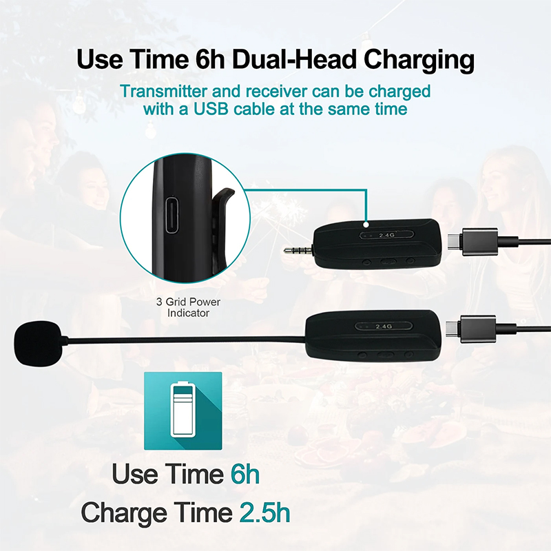 Drahtloses Mikrofon-Headset uhf drahtloses Headset & Handheld 2 in 1 Mikrofon 2,4g Headworn-Mikrofone drahtlos