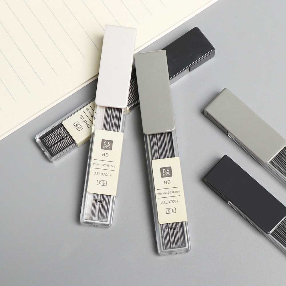 1PC Eenvoudige Vulpotlood Lood 0.5mm HB Potlood Staaf Automatische Potlood Vulling Schrijven Tool School Briefpapier Potlood refill
