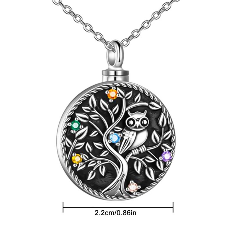 Collier en Zircon pour femme, mignon, hibou, lune, lettre, pendentif, étoiles, exquis, romantique, bijoux de fête de la saint-valentin: NL15802SV