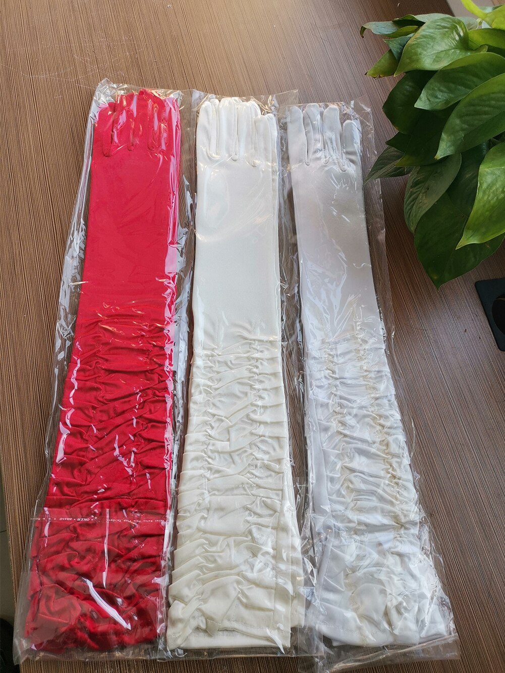 Wit of Ivoor Korte Bruiloft Handschoenen Vingerloze Bruids Handschoenen voor Vrouwen Bruid Rood Kant Handschoenen Luva De Noiva Bruiloft Accessoires: 5