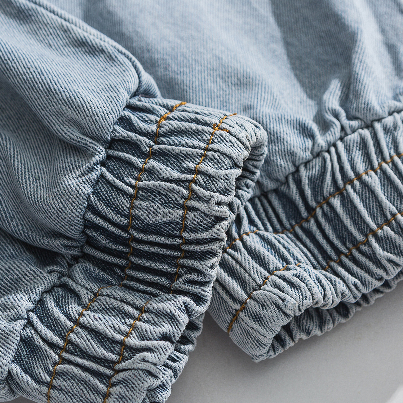 Aelfric eden patchwork print denim jeans joggers menn bukser streetwear harajuku elastisk midje bukse mann hip hop løs