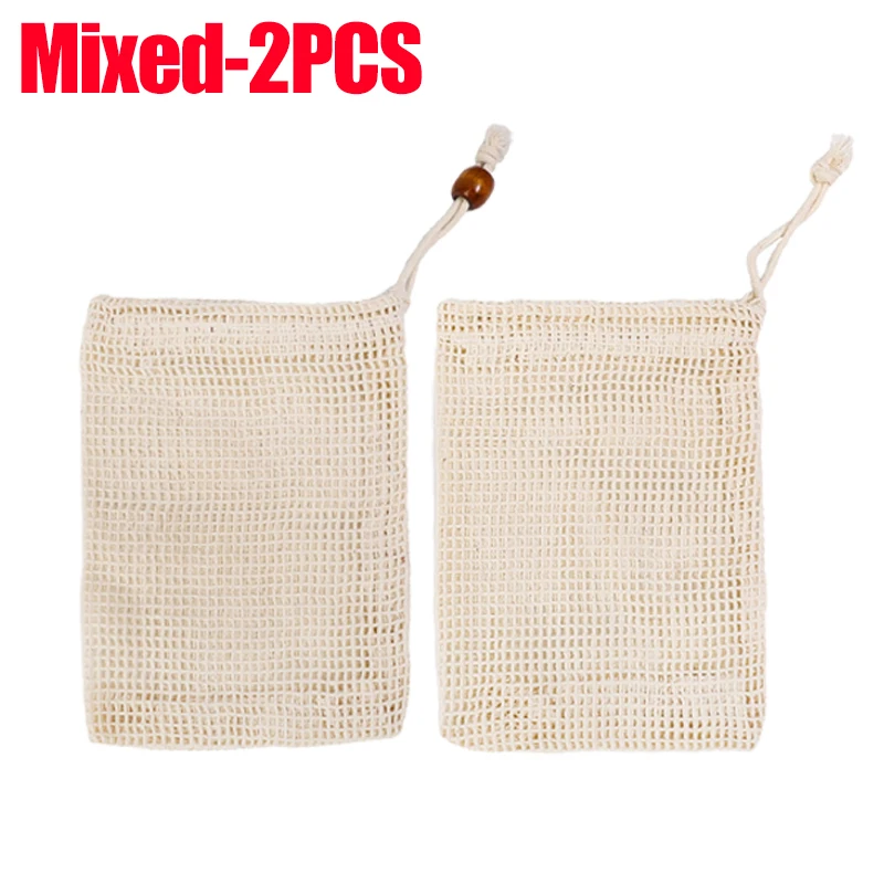 Bolsas de jabón colgantes de lino y algodón Natural, bolsa de red para jabón espumoso, bolsas de red limpiadora de jabón corporal, Herramientas de limpieza de ducha para el hogar, 1/10 Uds.: Azul