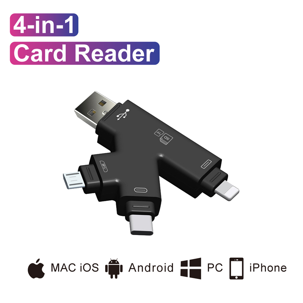 Lightning Micro SD/TF OTG Card Reader Multi Memory Mini Adapter for iPhone 6/7/8 11 XR Plus iPod iPad OTG Cardreaders