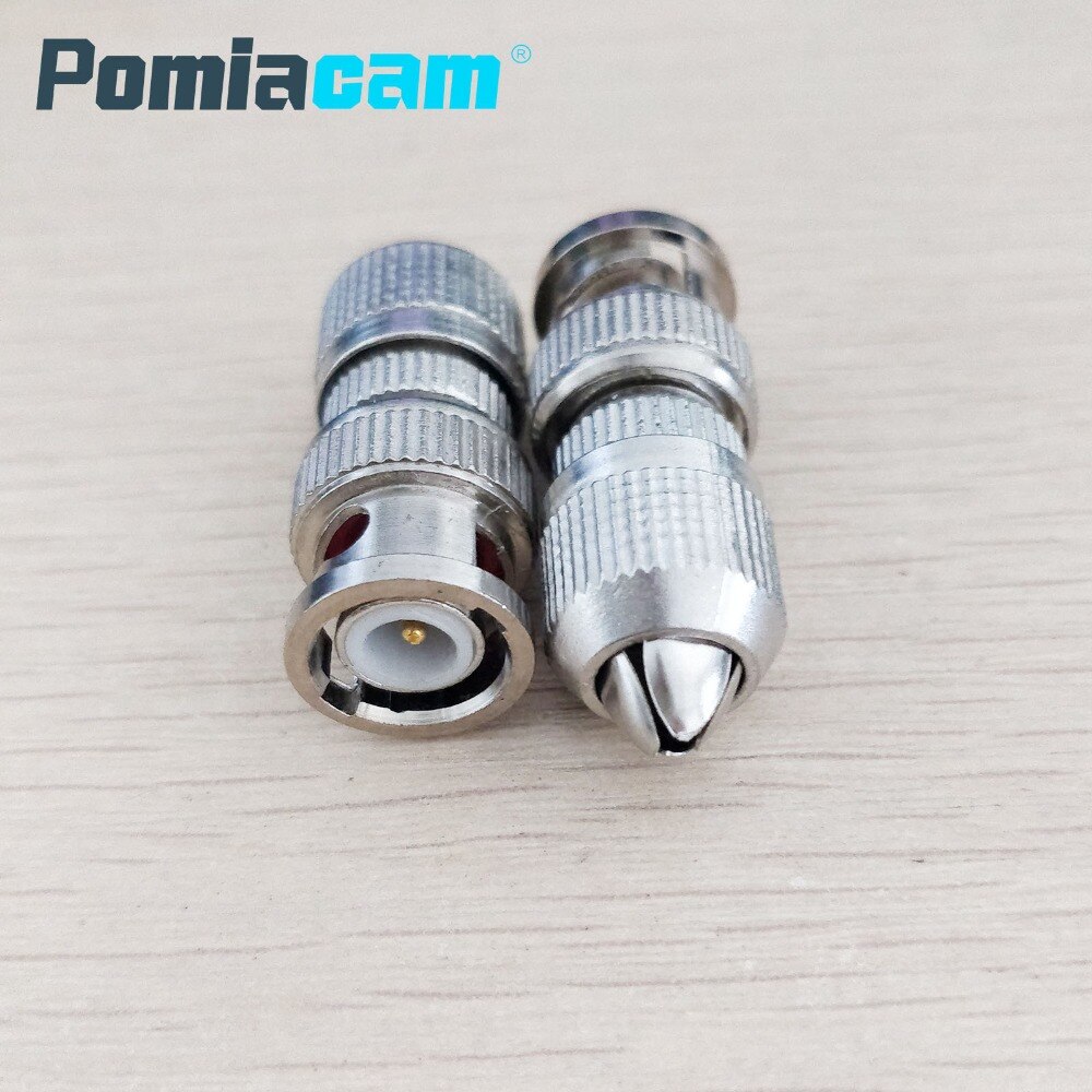 10 pcs/20 pcs optioneel Bnc schroef twist connector adapter plug socket voor coax soldeervrije hoofd surveillance camera video connector