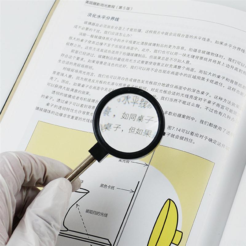 2Pcs Handheld Fysieke Optische Lens Concave Bolle Lens Voor Natuurkunde Onderwijs Natuurkunde Optische Student Experiment Apparatuur