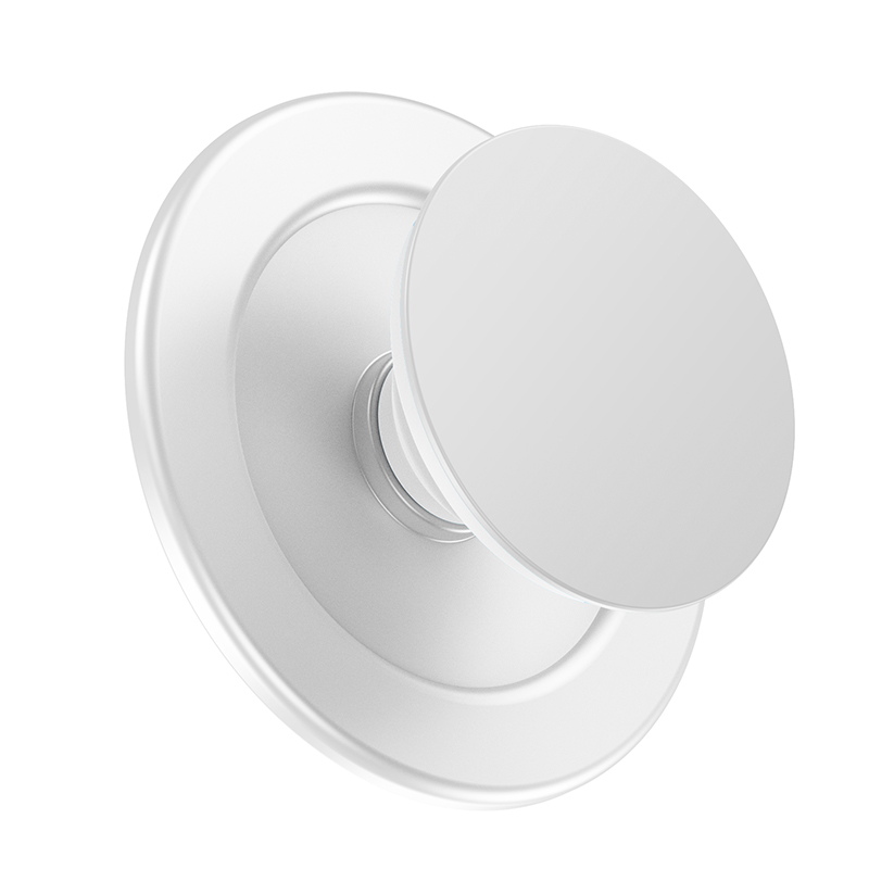 Magnetischer praktisch-Griffhalter für iPhone 15/14/13/12 Serie MagSafe Telefon p-Steckdose Pop GripTok faltbarer Griffringständer: Weiß