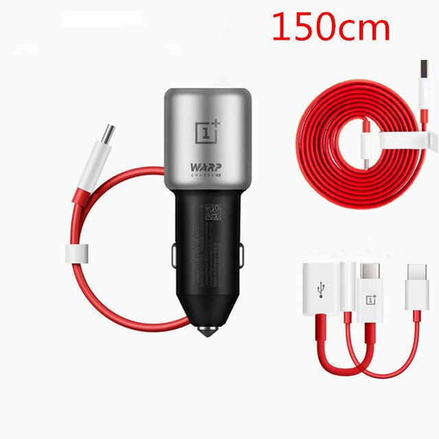 Original OnePlus Warp Charge 30 Car Charger EU UK Input 12V 24V 4.5A Output 5V 6A Max For OnePlus 5 / 5T / 6 / 6T / 7/7pro: Car Charger suit