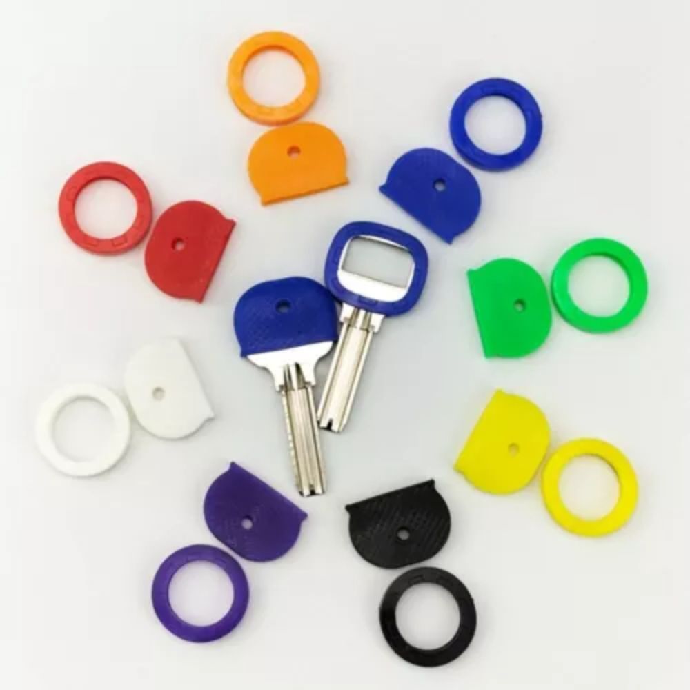12 Uds. Accesorios para llaves, cerraduras suaves de goma Multicolor huecas, tapas para llaves, cubiertas de silicona, adornos para llaves, cubierta para llavero, Protector para llaves