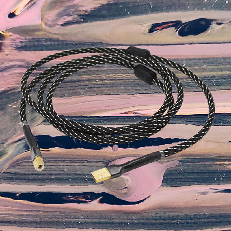 Premium USB A-B Digital Audio Cable for Hi-Res DAC & Studio Sound Card Systems