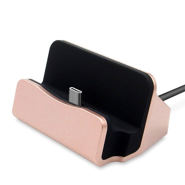 Qi sem fio titular carregador para iphone 11 pro max xr 6 s 7 8 plus para samsung xiaomi sync carregamento rápido berço base doca estação: For Type C / Pink