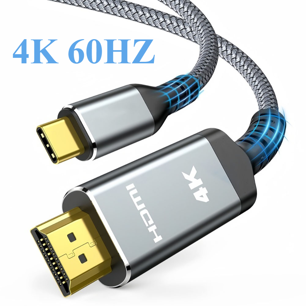 4k cavi compatibili usb c a hdmi tipo c a hdmi 2.0 thunderbolt 3/4 to 4 k 60hz 30hz per iphone 15 16 pro macbook huawei mate 30