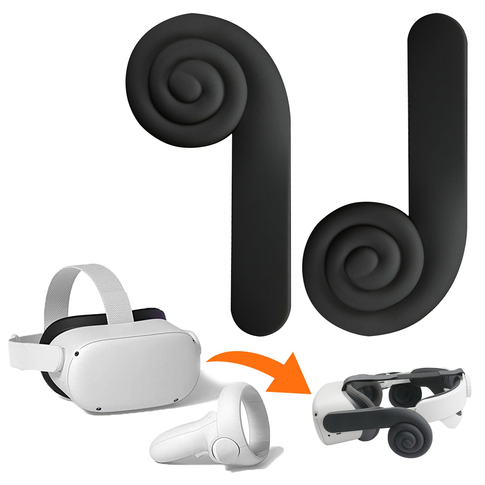 Siliconen Oorbeschermers Voor Oculus Quest 2 Vr Headset, ruisonderdrukking Verbeterde Headset Geluid Oorwarmers Voor Quest 2 Vr Accessoires