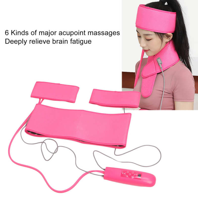 Multifunctionele Head Scalp Massager 3 Versnellingen Warm Kompres Vermoeidheid Relief Elektrische Hoofdpijn Massage Wrap 100 ‑ 240V