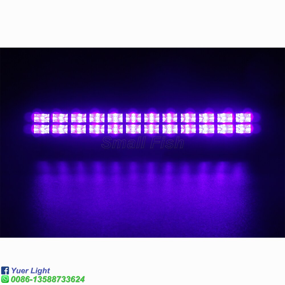 24X3W LED UV luz de pared Control remoto de la etapa de Control de luz de efecto Disco de Navidad DJ interior Luz de lavado para el Club Bar boda
