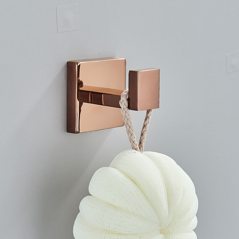 Conjunto de hardware de banho dourado rosa, acessórios de banheiro, toalheiro, suporte de papel higiênico, barra de toalha, aço inoxidável, acessórios de banheiro