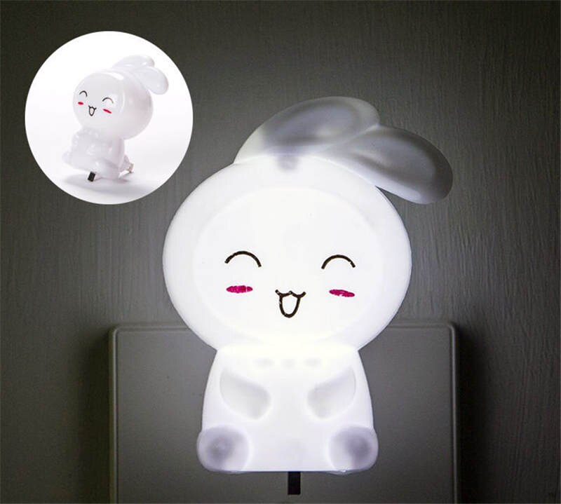 AC110-220V Night Light Children Light Baby Nursery Lamp Bedroom Sleep LED Light Switch Wall Night Lamp For Children Girl Toy: C