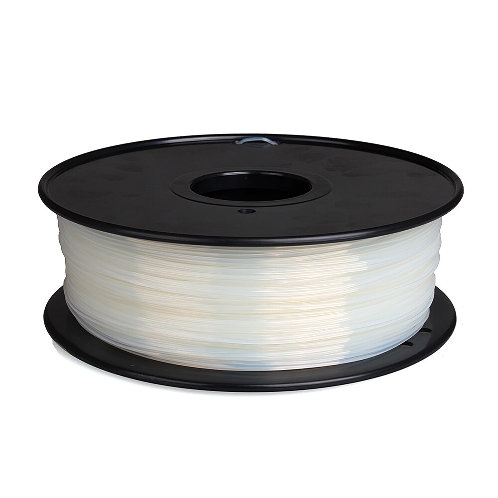 LERDGE 3D Drucker Filament Nylon 1,75mm 1KG Spule Zähigkeit Material transparent Einfarbig Weiß Pa Liefert Schwarz Verbrauchs