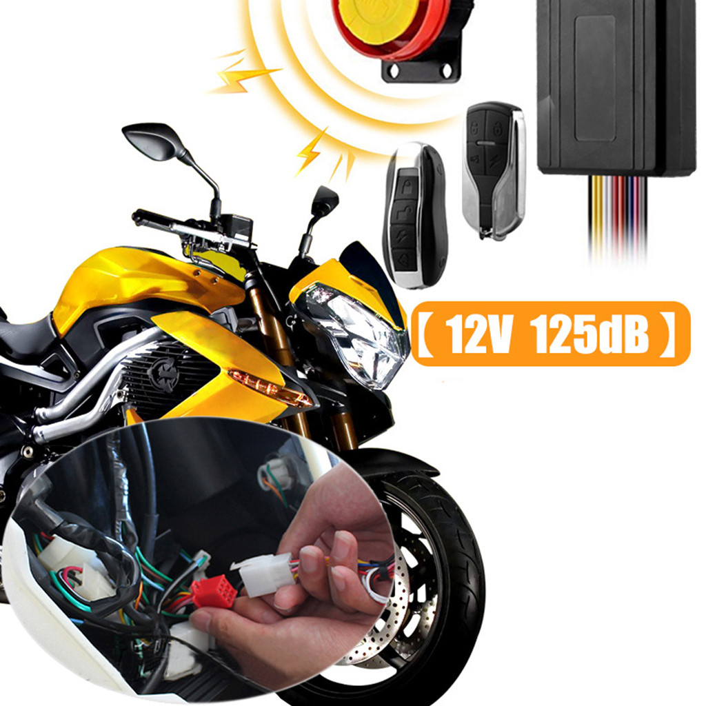 12V voll-gekennzeichnet motorrad Rolle Anti-Diebstahl sicherheit Alarm motorrad fahrrad Anti-diebstahl Alarm fernbedienung Motor- starten