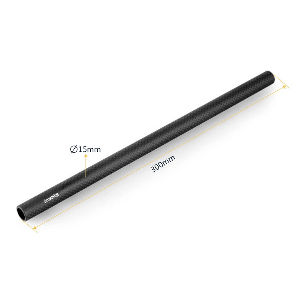 Smallrig 15 Mm Carbon Hengel 30 Cm 12 Inch Lange Voor 15 Mm Rod Klem/Support Systeem, pak Van 2 Stuks-851