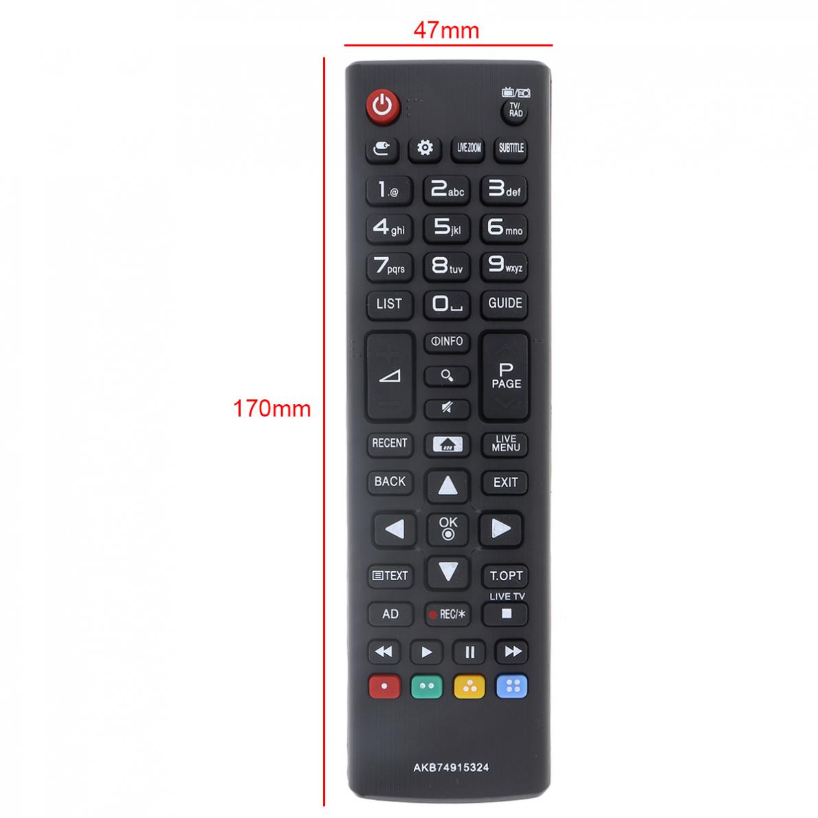 Substituição TV Controle Remoto, AKB74915324, Longa Distância de Transmissão para TV 43UH610V 50UH635V 32LH604V