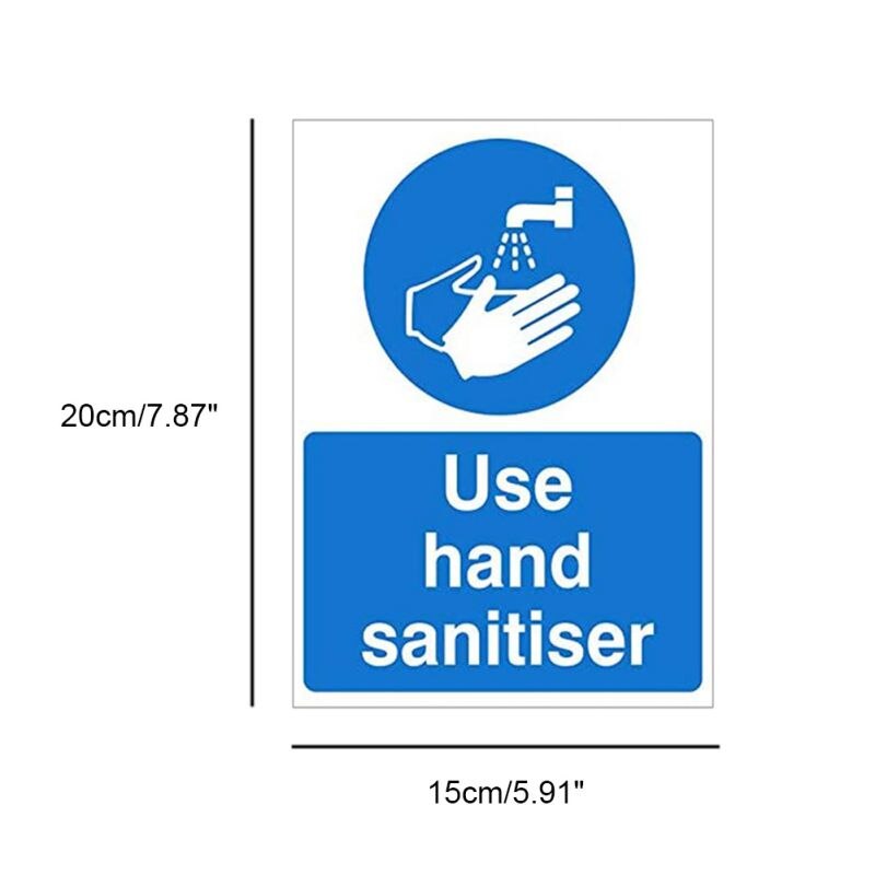 150mm X 200mm Sticker In Public Places Bathroom Hospitals Warning Wash Hands Sticker Reminder Stickers