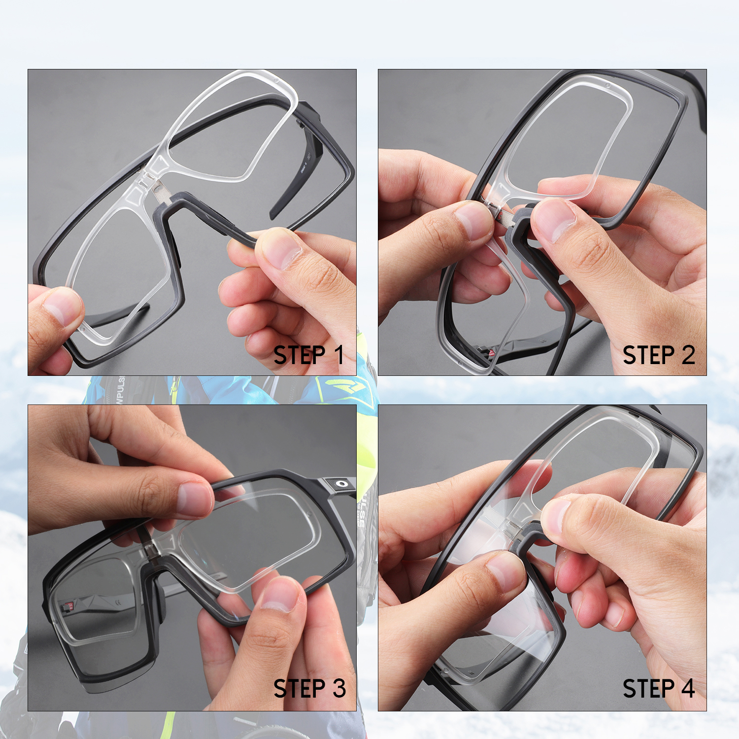 Clip graduado con clip de inserción HDTAC para gafas de sol Oakley Sutro