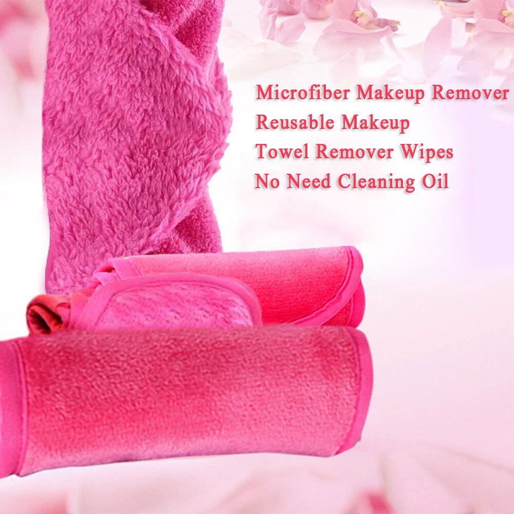 5 stk/parti genanvendeligt makeup håndklæde mikrofiber makeup remover ansigts rengøring håndklæde makeup remover servietter behøver ikke renseolie