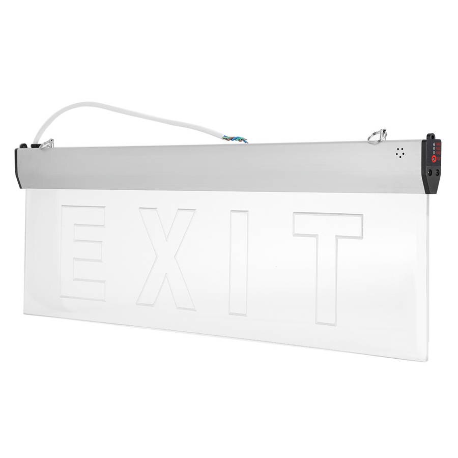 Exit nødskilt led nødsituation 23.62 x 7.87in pmma panel lys led lyskilde til indkøbscentre supermarkeder