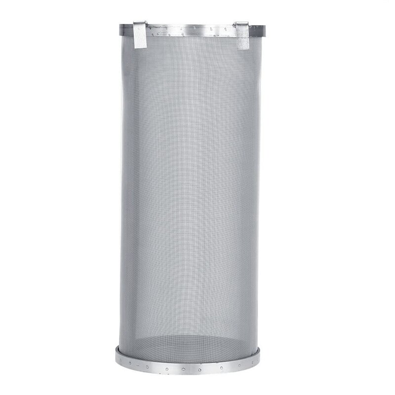 Bière houblon filtre 300 Micrometre inox bière houblon maille filtre avec crochet 15X35cm