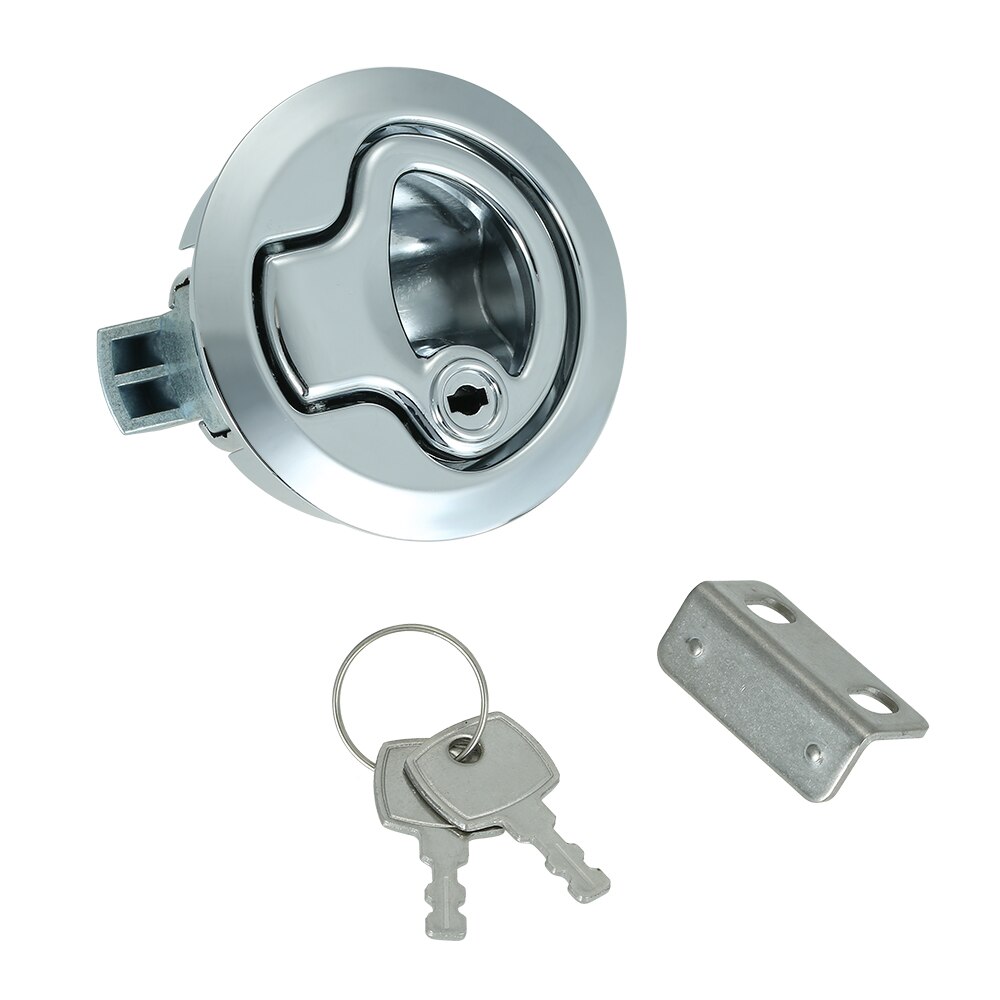 Flush Pull Slam Latch Hatch with RV Door Lock 1/2 Inch Door for RV Marine Boat Suitable