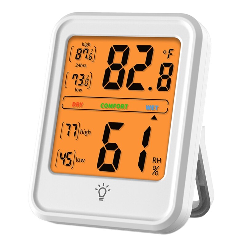 Indoor Outdoor Thermometer Hygrometer ℃/℉ Max/Min Temperature Humidity Monitor K9FA