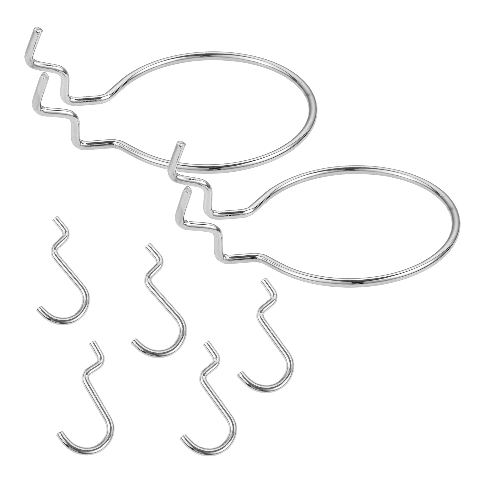 5/2 Pcs Pegboard Organization Plier Holder Peg Hook U Wire Double Loop Wallpeg Display Hammer Punches Scissors Tool Organizer