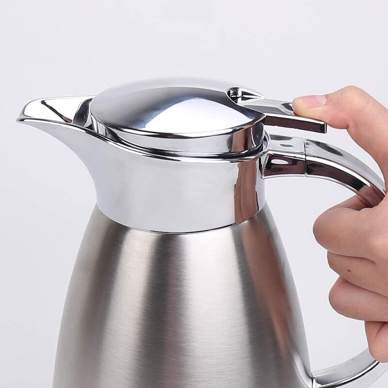 61Oz Coffee Carafe Airpot Insulated Coffee Thermos Urn Stainless Steel Vacuum Thermal Pot Flask for Coffee