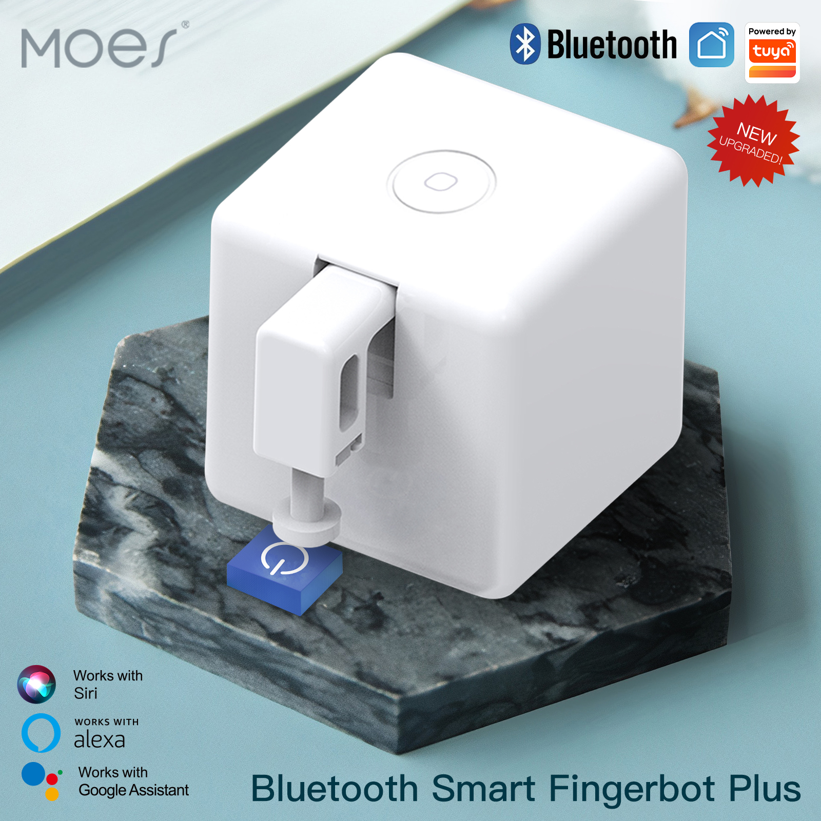 MOES Tuya Fingerbot pulsador robot de dedo Bluetooth aplicación Smart Life interruptor automático Control de voz Alexa Google Home