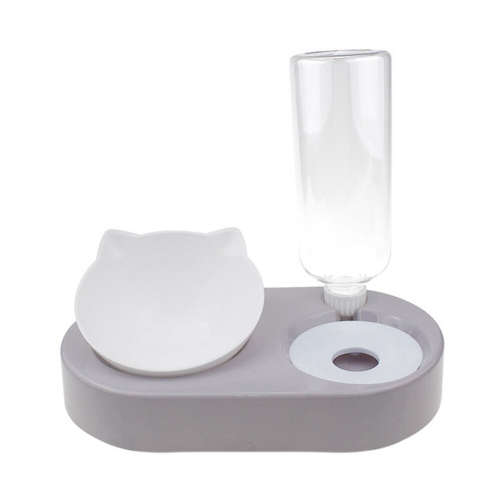Voerbak voor huisdieren, dubbele voerbak voor katten met automatische waterdispenser, voerbak voor honden en katten, drinkbak voor katten, verhoogde staande voerbak: 13