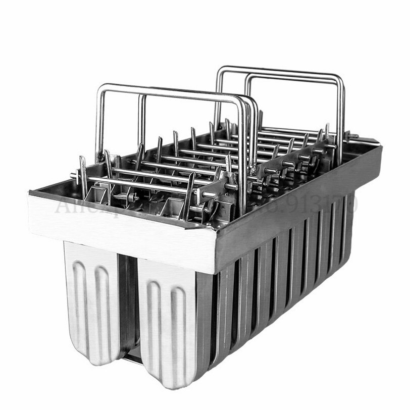 Moldes para Polos de hielo de acero inoxidable, molde para Polos de hielo comercial DIY, 20 piezas /soporte para palos por lotes: P01