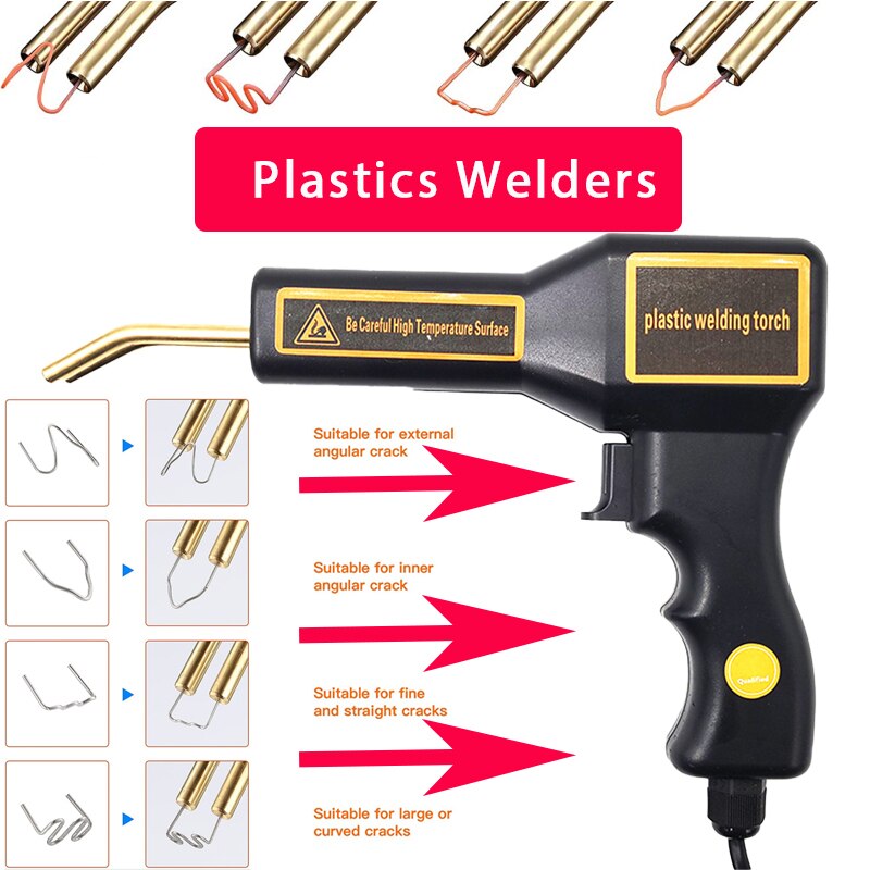 PVC Plastic Repairing Machine 50W Car Bumper Repair Welding Welders Garage Tool Staplers Machine Staple Stapler Welding Tool