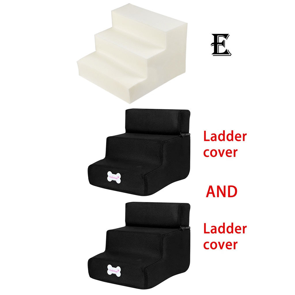 Cama de escaleras para escaleras 3 escalera Casa de perro cama para gato, perro pasos de malla plegable desmontable para mascotas gato cama rampa para perros cachorro suministros: E
