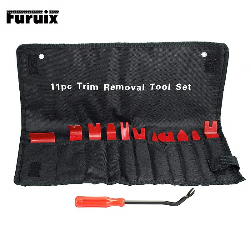 FURUIX Auto Trim Removal Tool Set Car Auto Radio Audio Repair Kit Door Dash Trim Pry Clip Stereo Panel Installer: 12 PCS includes bag