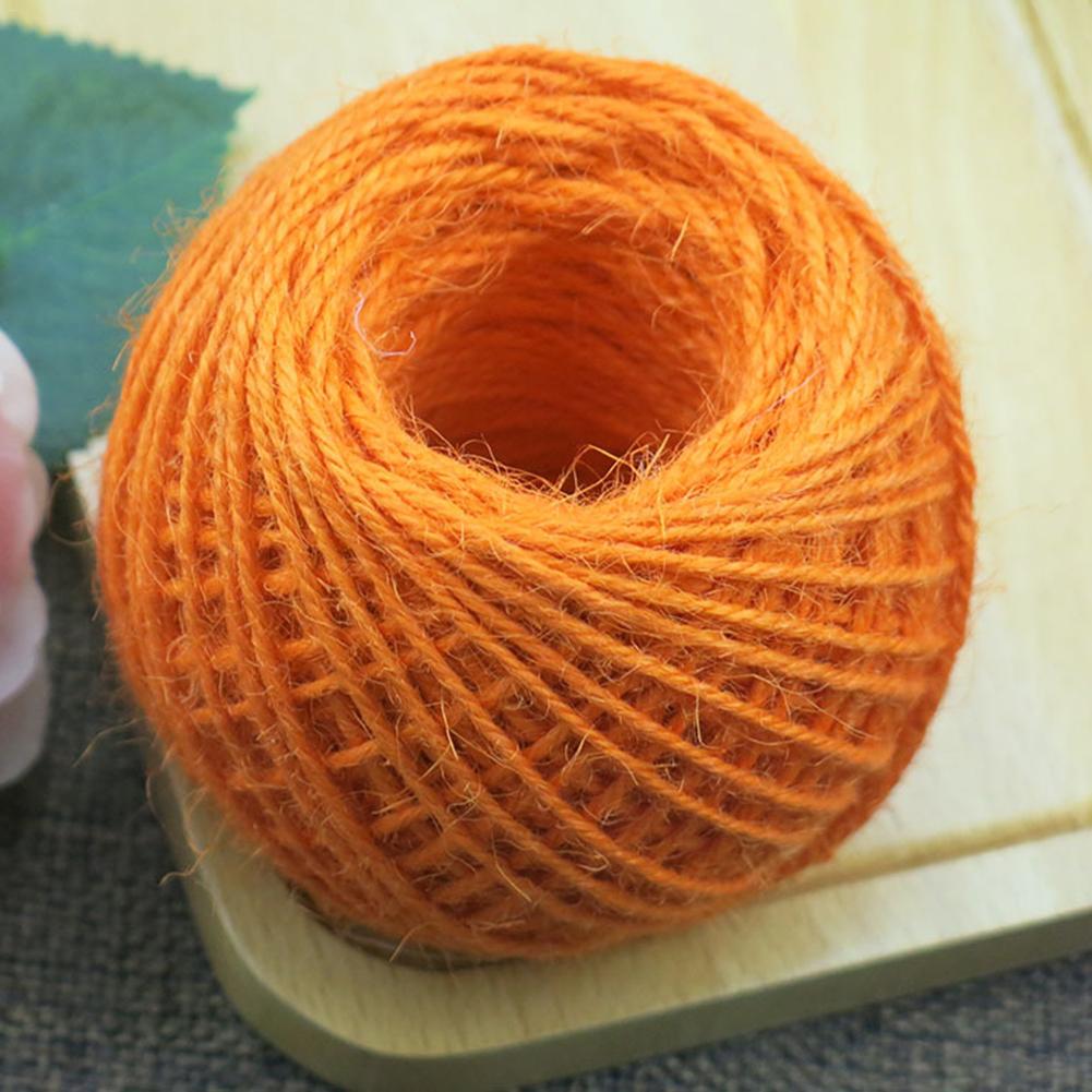 Rouleau de ficelle en chanvre 2MM 25 mètres bricolage | Cordes colorées à cordon pour boîte , étiquettes décoratives de mariage, 1 rouleau de décoration: C
