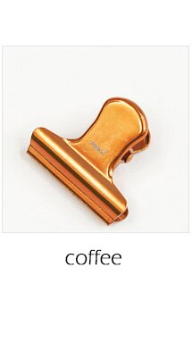 Trombone rétro en métal doré Bronze, 1 pièce, petit trombone, Clip de reliure pour Photo, Message, fichier, billet, papeterie scolaire et de bureau sl2570: coffee