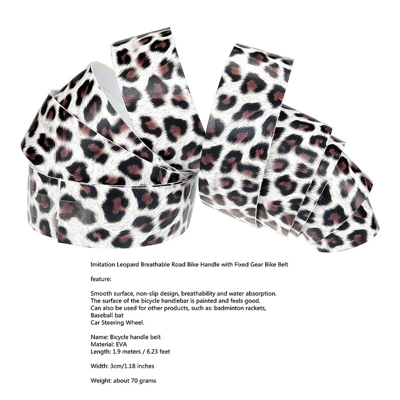 Bike Handlebar Tape Leopard Road Bike MTB Fixed Gear Cycling Handle Belt Tape Wrap